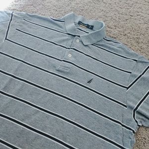 Nautica ♠️ polo shirt mens size L EUC
